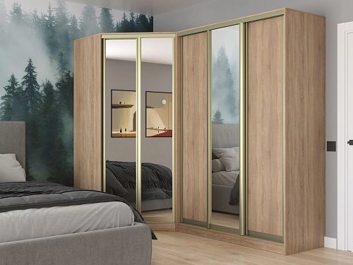 Шкаф угловой Ромео-9 Дуб Сонома - фото 1