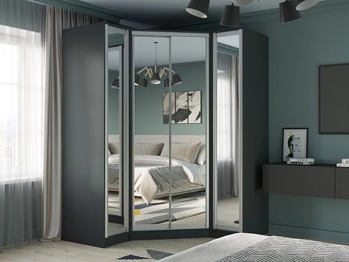 Шкаф угловой Ромео-5 Антрацит - фото 1