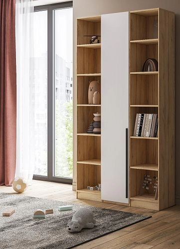 Шкаф распашной Хейсон-29 Белый Дуб Золотистый - фото 2