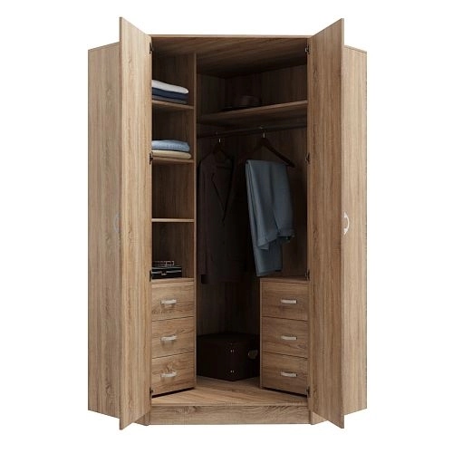 Шкаф угловой Алиса-4 Дуб Сонома - фото 2