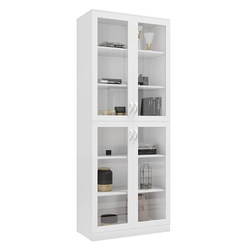 Книжный шкаф Библиограф 2.2 Квадро Белый - фото 3