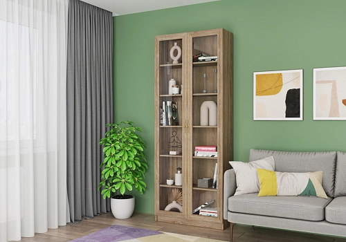 Книжный шкаф Карлос-006 Дуб Сонома - фото 1