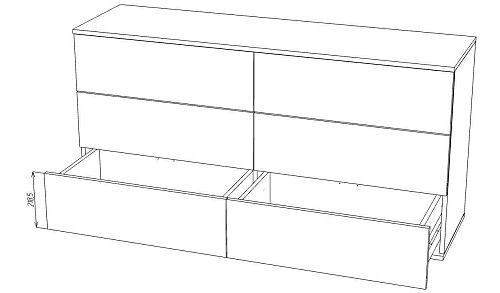 Комод Марвин Йорк 7 фрезеровка 3 Сантьяго - фото 3