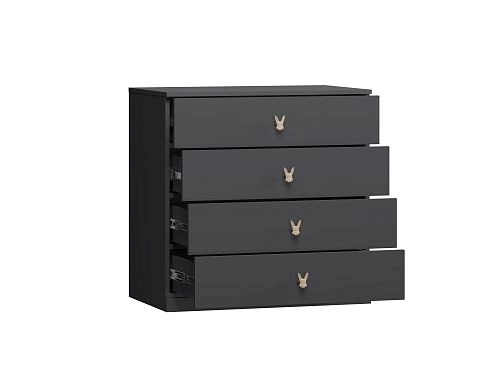 Комод Банни-4 Черный Агат - фото 5