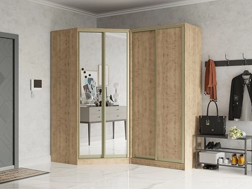 Шкаф угловой Ромео-3 Дуб Бунратти - фото 1