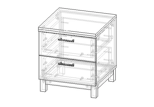 Тумба прикроватная Техас-1 МДФ - фото 3