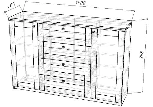Комод София РАХ-6 - фото 2