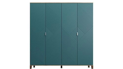 Шкаф распашной Марвин Йорк 5 фрезеровка 11 Аквамарин - фото 2