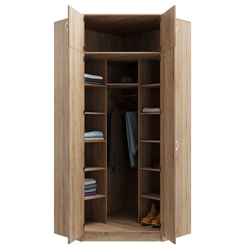 Шкаф угловой Алиса-16 Дуб Сонома - фото 2