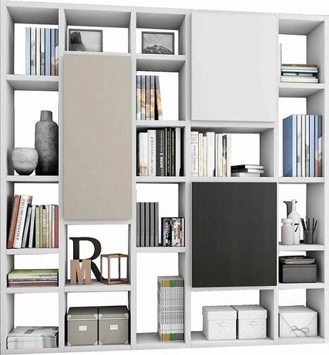 Стеллаж Куб-2 Кашемир Белый ВенгеМДФ - фото 1