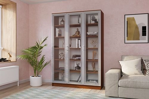 Книжный шкаф Альма-13 Орех Экко - фото 1