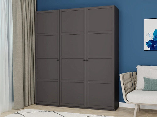 Шкаф распашной Скаген-3 Графит - фото 1