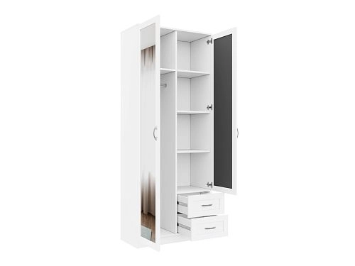 Шкаф распашной Стелла-7 Белый - фото 2