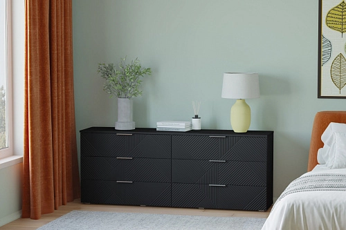 Комод Салерно NEW 6 Черный - фото 1
