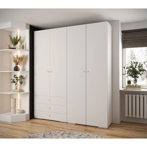 Шкаф распашной Люксор-4.3 Белый - фото 1