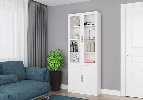 Книжный шкаф Карлос-010 Белый - фото 4