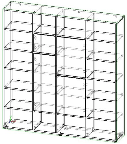 Стеллаж Куб-3 Белый МДФ - фото 2