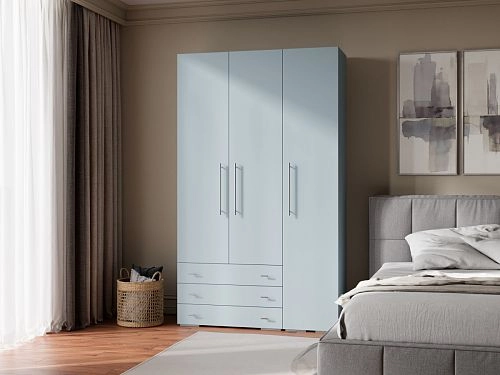 Шкаф распашной Калифорния-Стиль-6 Сумеречный Голубой - фото 1