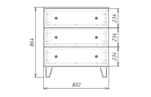Комод Колорадо-3 МДФ - фото 4