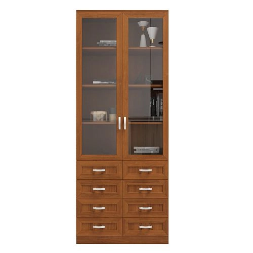 Книжный шкаф Библиограф 2.6 Квадро Орех Экко - фото 4