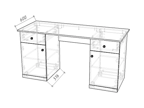 Письменный стол Банни-6 Дуб Мореный - фото 3
