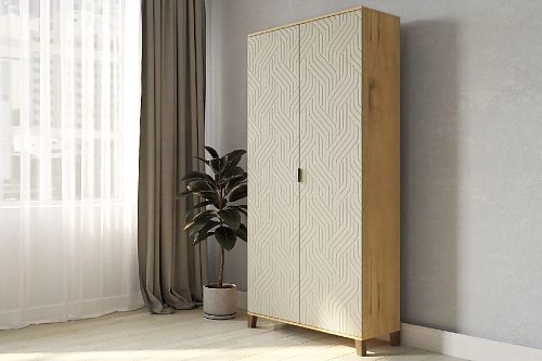 Шкаф распашной Марвин Йорк 2 фрезеровка 3 Сантьяго - фото 1