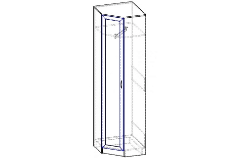 Шкаф угловой Горизонт-М ШРУ.001.600-05 - фото 3