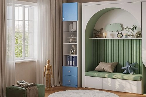 Пенал Банни-3 Пастельно-Синий - фото 1