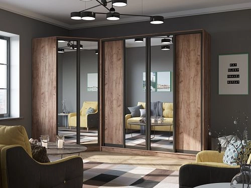 Шкаф угловой Ромео-4 Дуб Крафт Табачный - фото 1