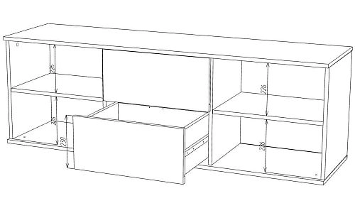 Комод Марвин Йорк 1 фрезеровка 2 Милк - фото 3