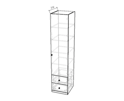 Стенка детская Стрекоза Mini-12 Белый - фото 9