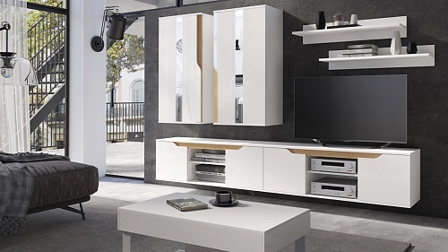 Стенка Даллас 4 Белый - фото 1