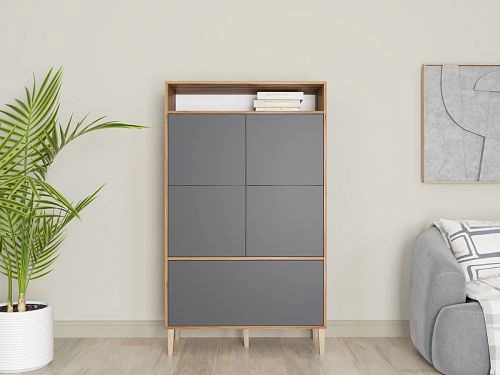 Стеллаж Скарлет-9 Графит - фото 1