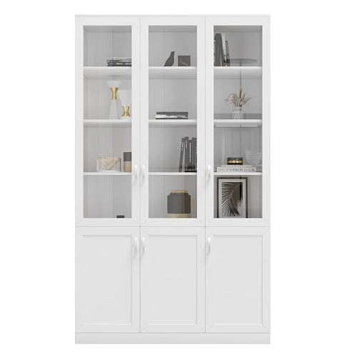 Шкаф Библиотека Библиограф 3.3 Квадро Белый - фото 4