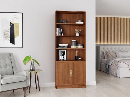 Шкаф книжный Карлос-014 Орех Экко - фото 1