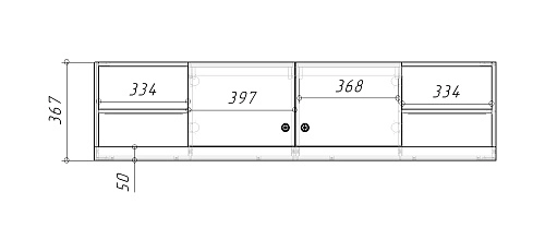 Антресоль Банни-5 Черный Агат - фото 3