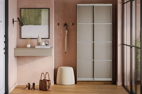 Шкаф-купе Борнео-2.1 Дуб Делано/Серебро - фото 1