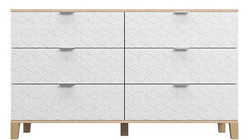 Комод Марвин Йорк 7 фрезеровка 2 Милк - фото 2