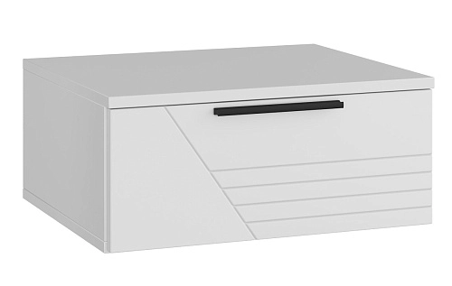 Тумба прикроватная подвесная Синтра 1 Белый - фото 2