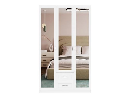 Шкаф распашной Стелла-3 Белый - фото 3