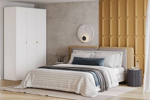 Шкаф распашной Тоди-3 Белый - фото 1