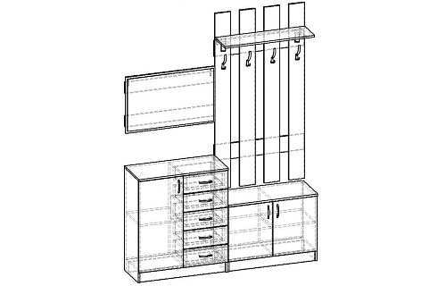 Прихожая Горизонт-10 - фото 2