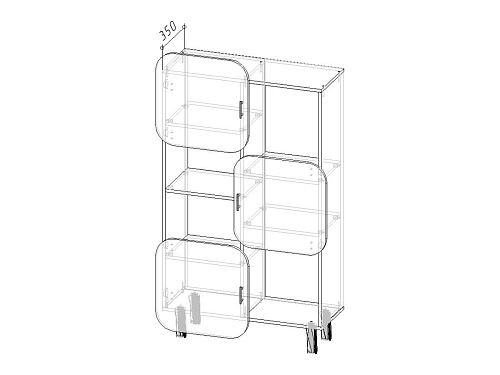 Стеллаж Модерн+2 - фото 3