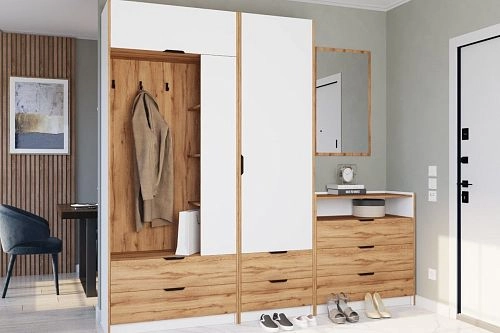 Прихожая Санти 4 Белый - фото 1