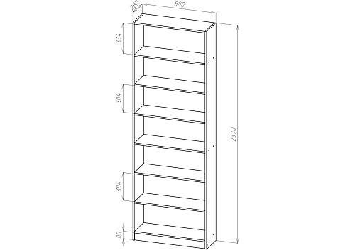 Стеллаж Билли-04 - фото 3