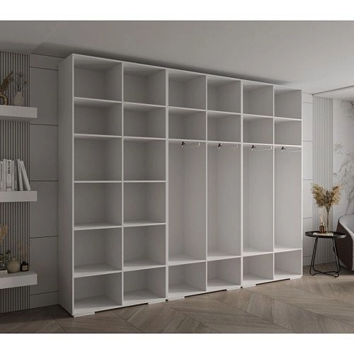 Шкаф распашной Мидл-3 Белый - фото 3