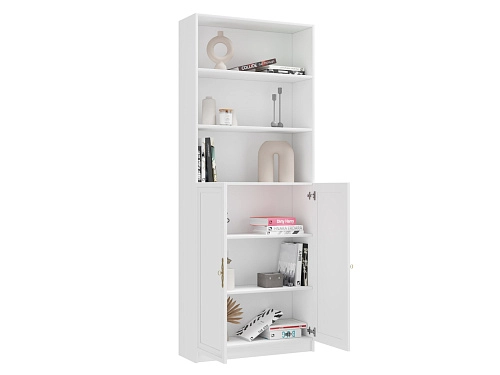 Книжный шкаф Карлос-026 Белый - фото 3