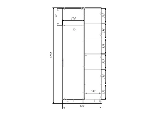 Шкаф угловой Колорадо - фото 4