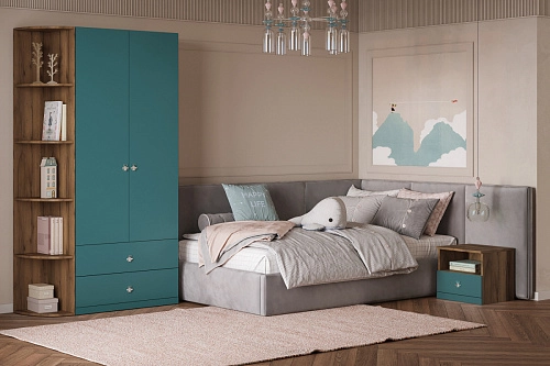 Стенка детская Скарабей-2 Аквамарин - фото 1