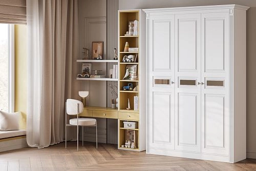 Шкаф распашной Классика Люкс-3.5 МДФ - фото 1